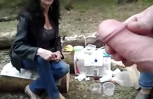 XXX తెచ్చింది హెడ్ మిస్ట్రెస్, ప్రకృతి మరియు fucked on the terrace with mountain views